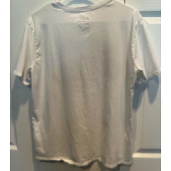 Nike Air Force Tee Shirt Large, Cotton White T-Shirt with Red Blue Graphics - Picture 2 of 5